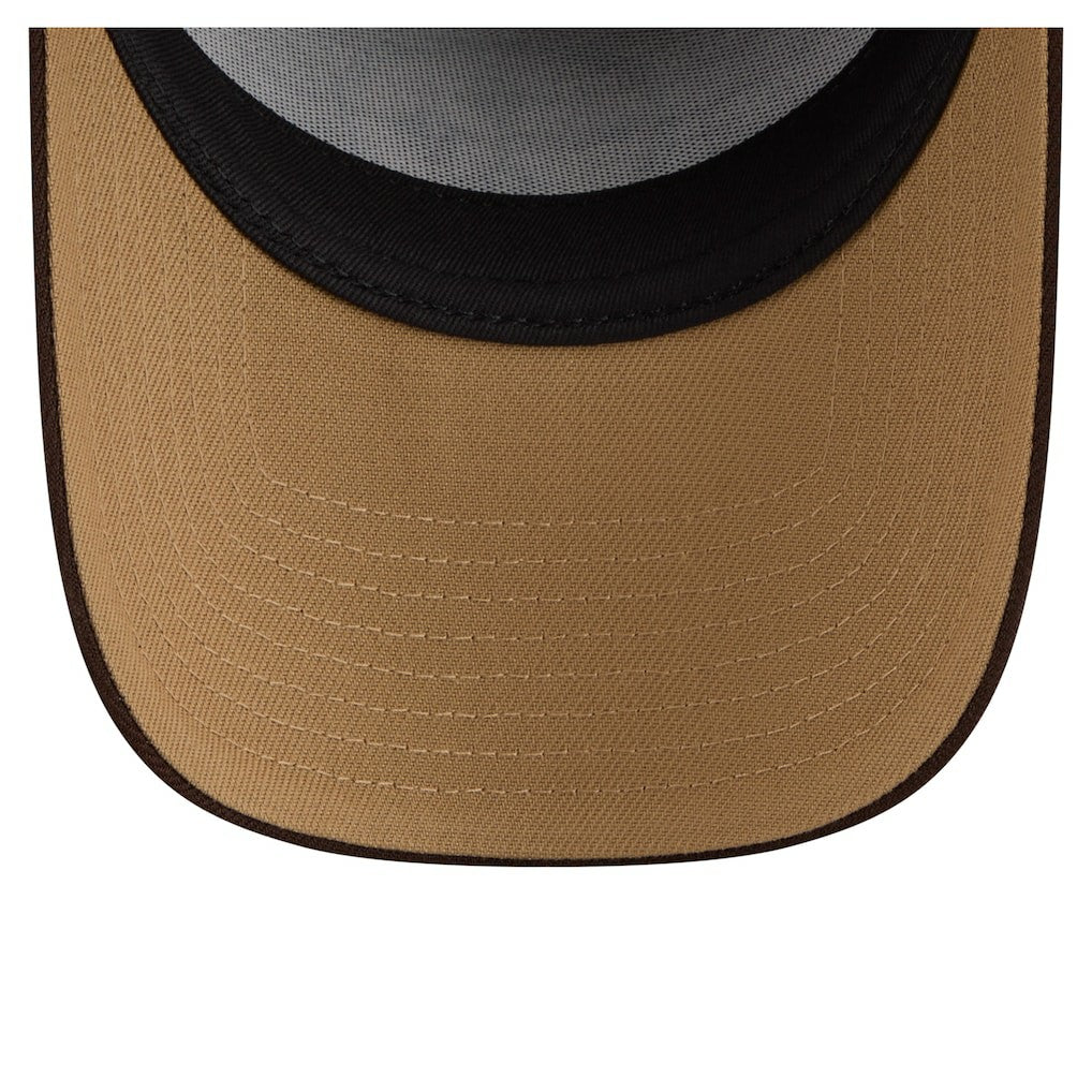 Pittsburgh Steelers New Era Burnt Wood A-Frame 9FORTY Adjustable Hat - Dark Brown Hats