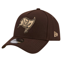Tampa Bay Buccaneers New Era Burnt Wood A-Frame 9FORTY Adjustable Hat - Dark Brown Hats