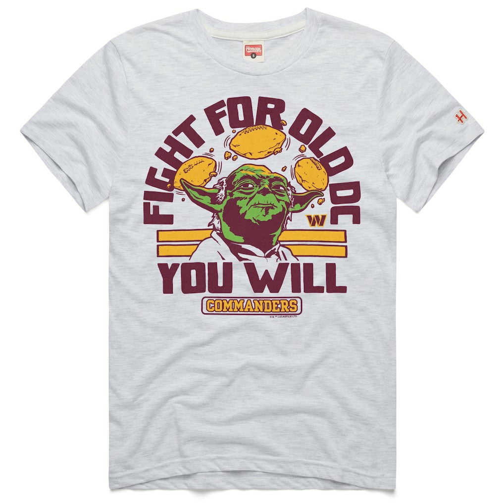 Washington Commanders Homage Unisex Star Wars x NFL Tri-Blend T-Shirt - Ash T-shirts
