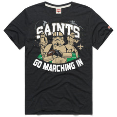 New Orleans Saints Homage Unisex Star Wars x NFL Tri-Blend T-Shirt - Charcoal T-shirts