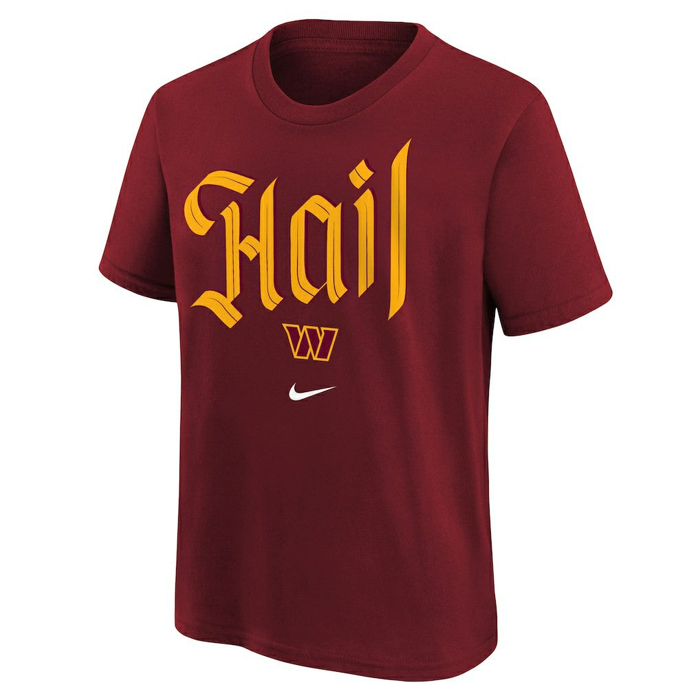 Washington Commanders Youth Hail T-Shirt - Burgundy T-shirts