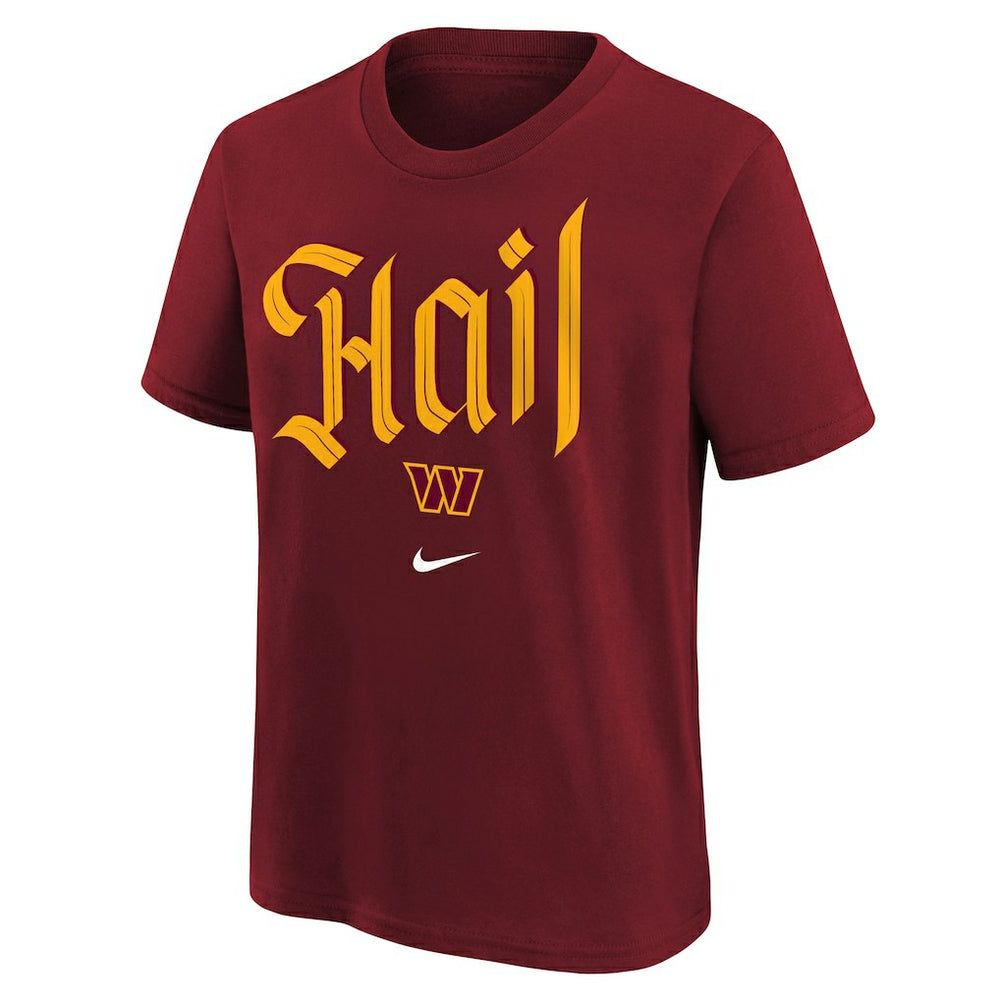 Washington Commanders Youth Hail T-Shirt - Burgundy T-shirts