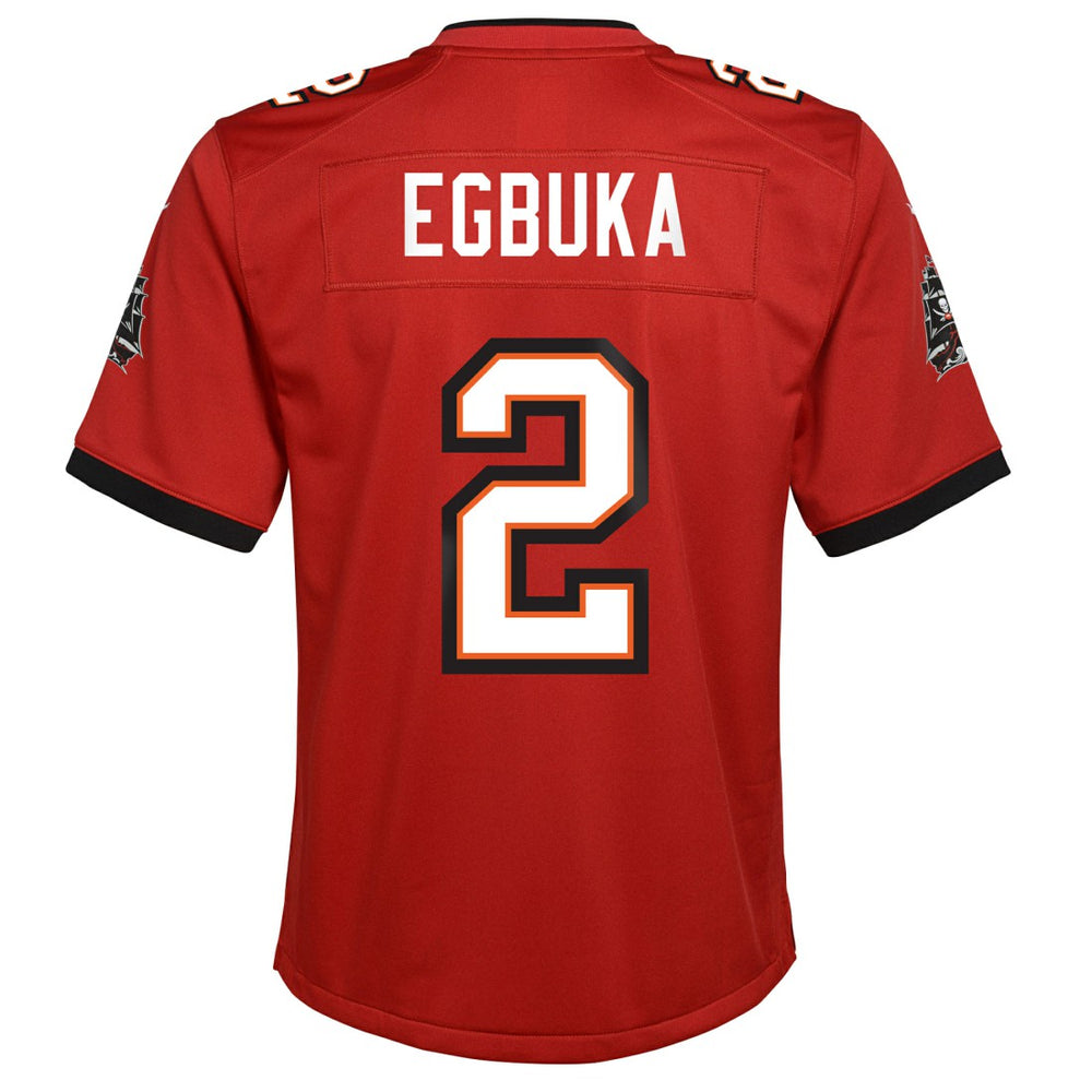 Emeka Egbuka Tampa Bay Buccaneers Youth Team Game Jersey - Red Jerseys