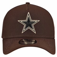 Dallas Cowboys New Era Burnt Wood A-Frame 9FORTY Adjustable Hat - Dark Brown Hats