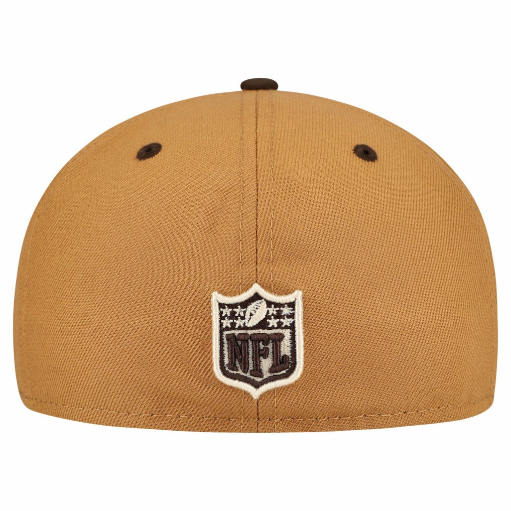 Dallas Cowboys New Era Two-Tone Walnut 59FIFTY Fitted Hat - Light Brown/Dark Brown Hats