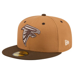 Atlanta Falcons New Era Two-Tone Walnut 59FIFTY Fitted Hat - Light Brown/Dark Brown Hats