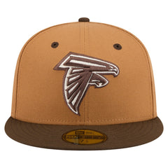 Atlanta Falcons New Era Two-Tone Walnut 59FIFTY Fitted Hat - Light Brown/Dark Brown Hats