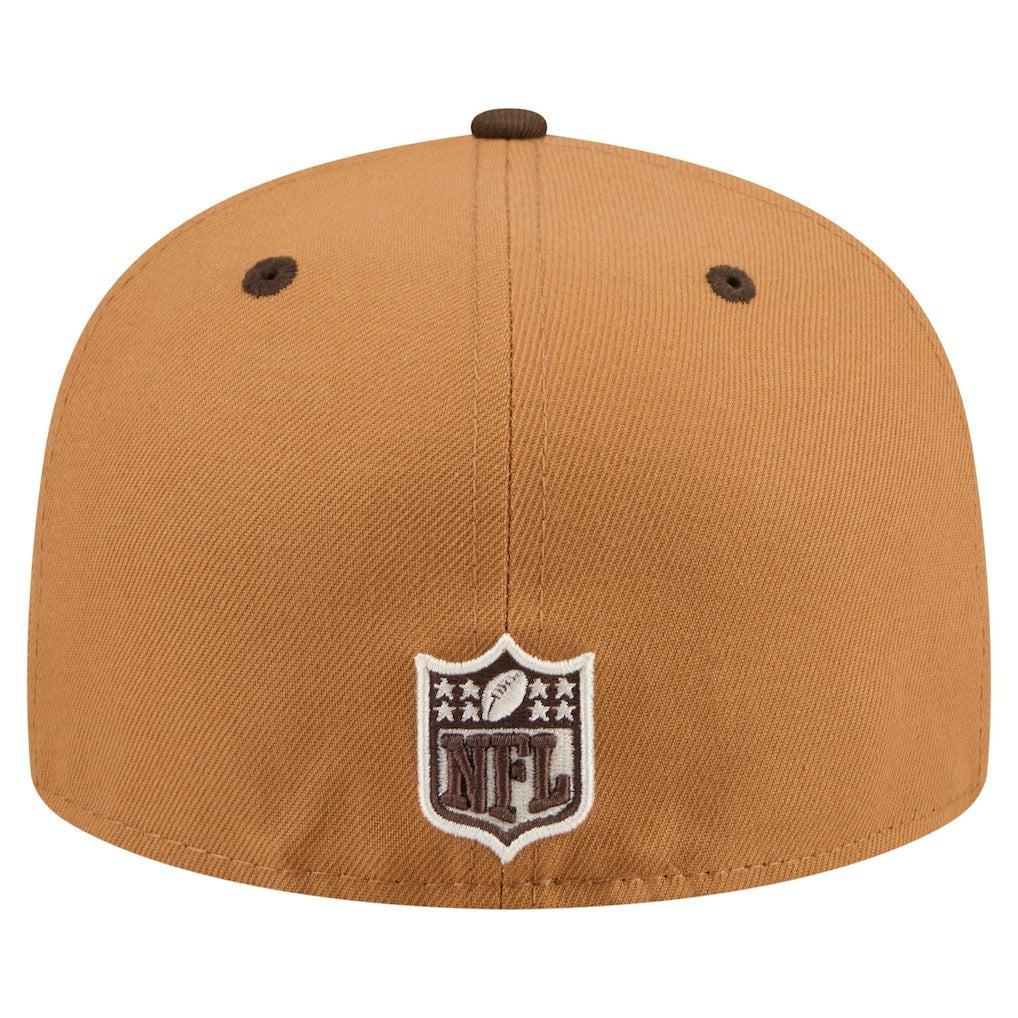 Atlanta Falcons New Era Two-Tone Walnut 59FIFTY Fitted Hat - Light Brown/Dark Brown Hats