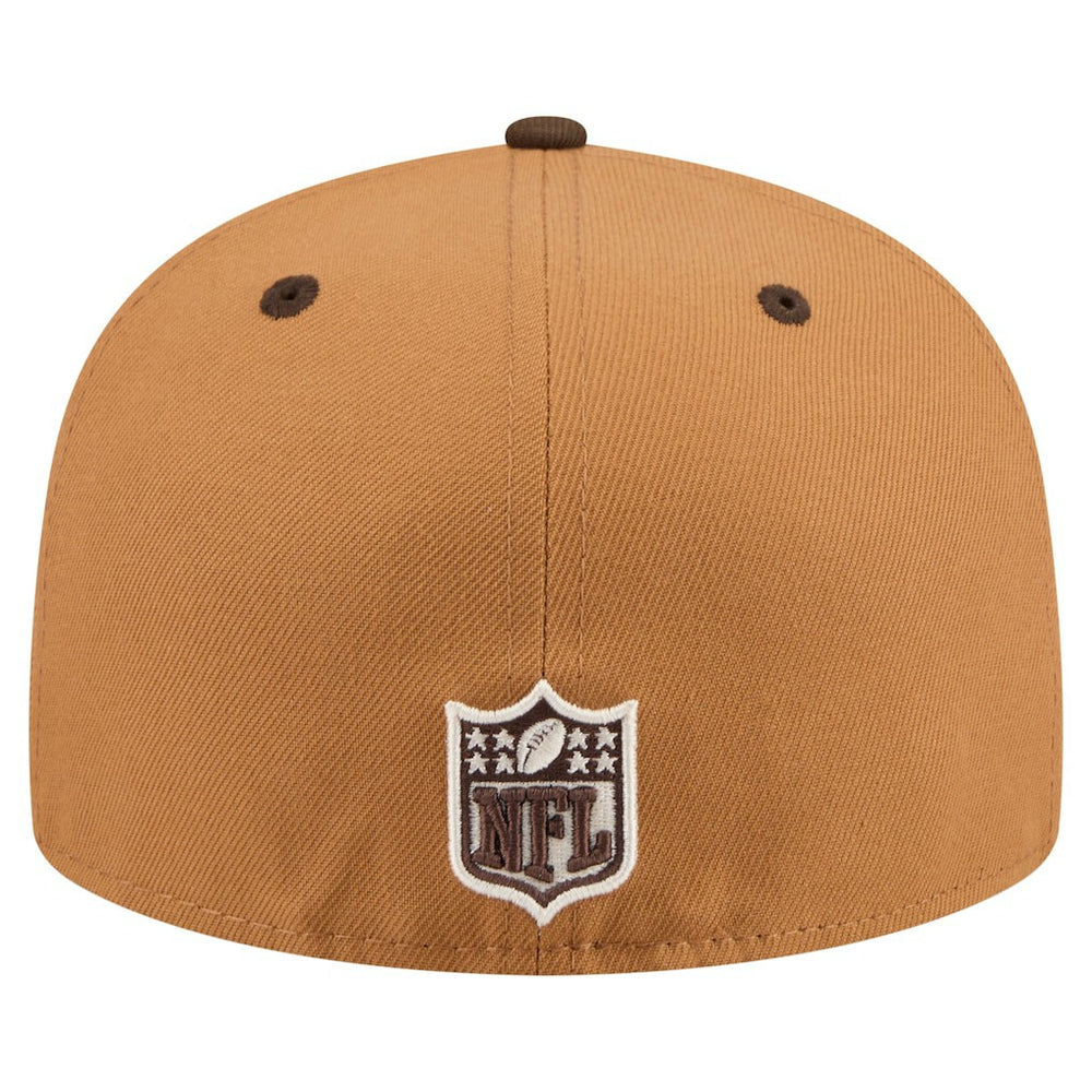 Atlanta Falcons New Era Two-Tone Walnut 59FIFTY Fitted Hat - Light Brown/Dark Brown Hats