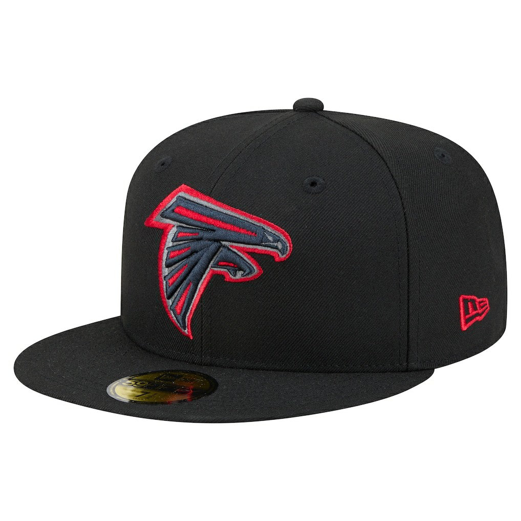 Atlanta Falcons New Era Color Pop 59FIFTY Fitted Hat - Black Hats