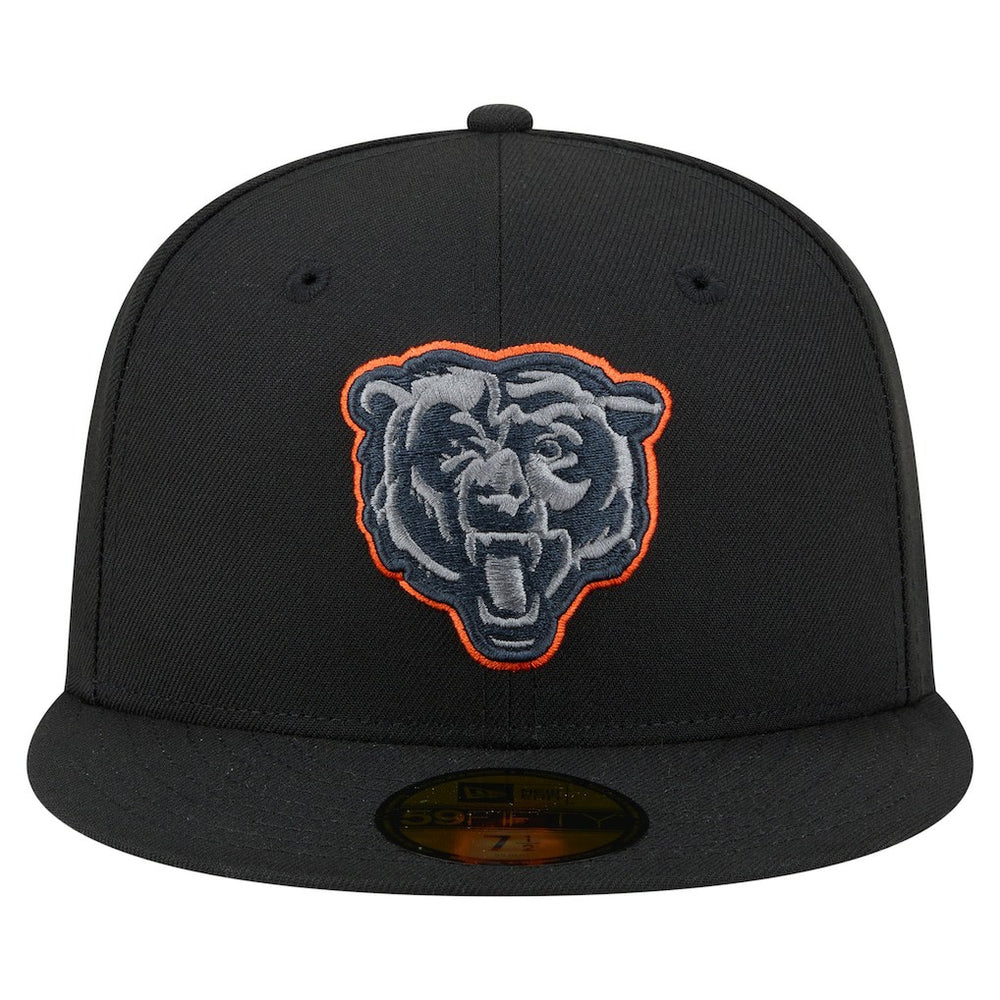 Chicago Bears New Era Color Pop 59FIFTY Fitted Hat - Black Hats