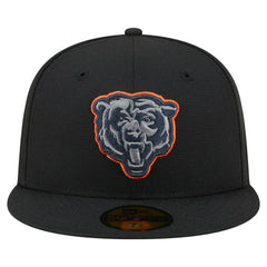 Chicago Bears New Era Color Pop 59FIFTY Fitted Hat - Black Hats