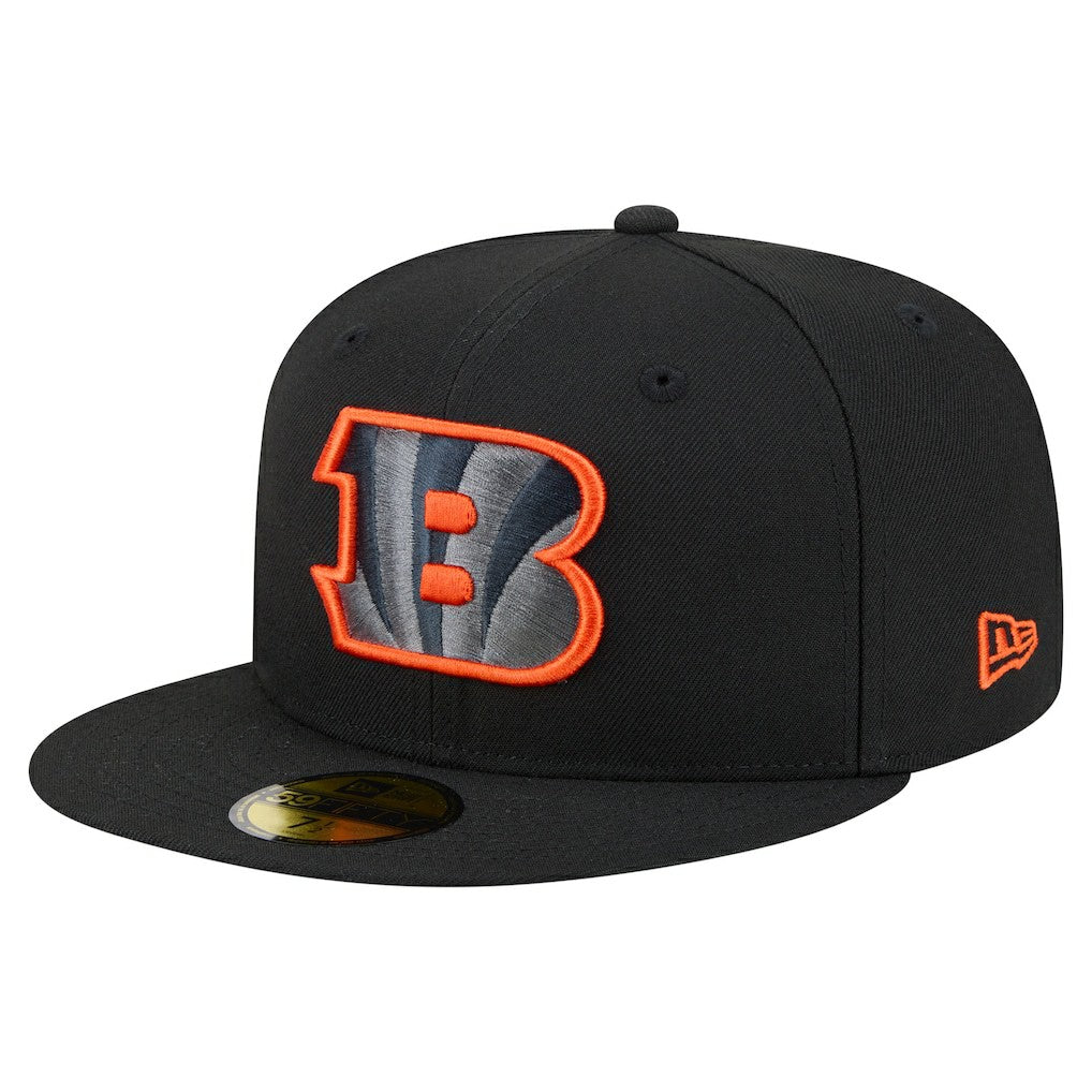 Cincinnati Bengals New Era Color Pop 59FIFTY Fitted Hat - Black Hats