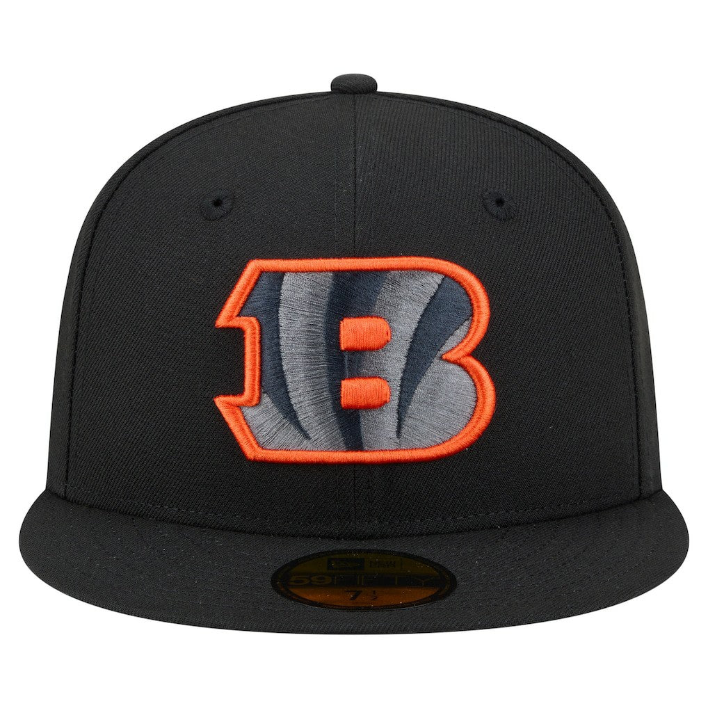 Cincinnati Bengals New Era Color Pop 59FIFTY Fitted Hat - Black Hats