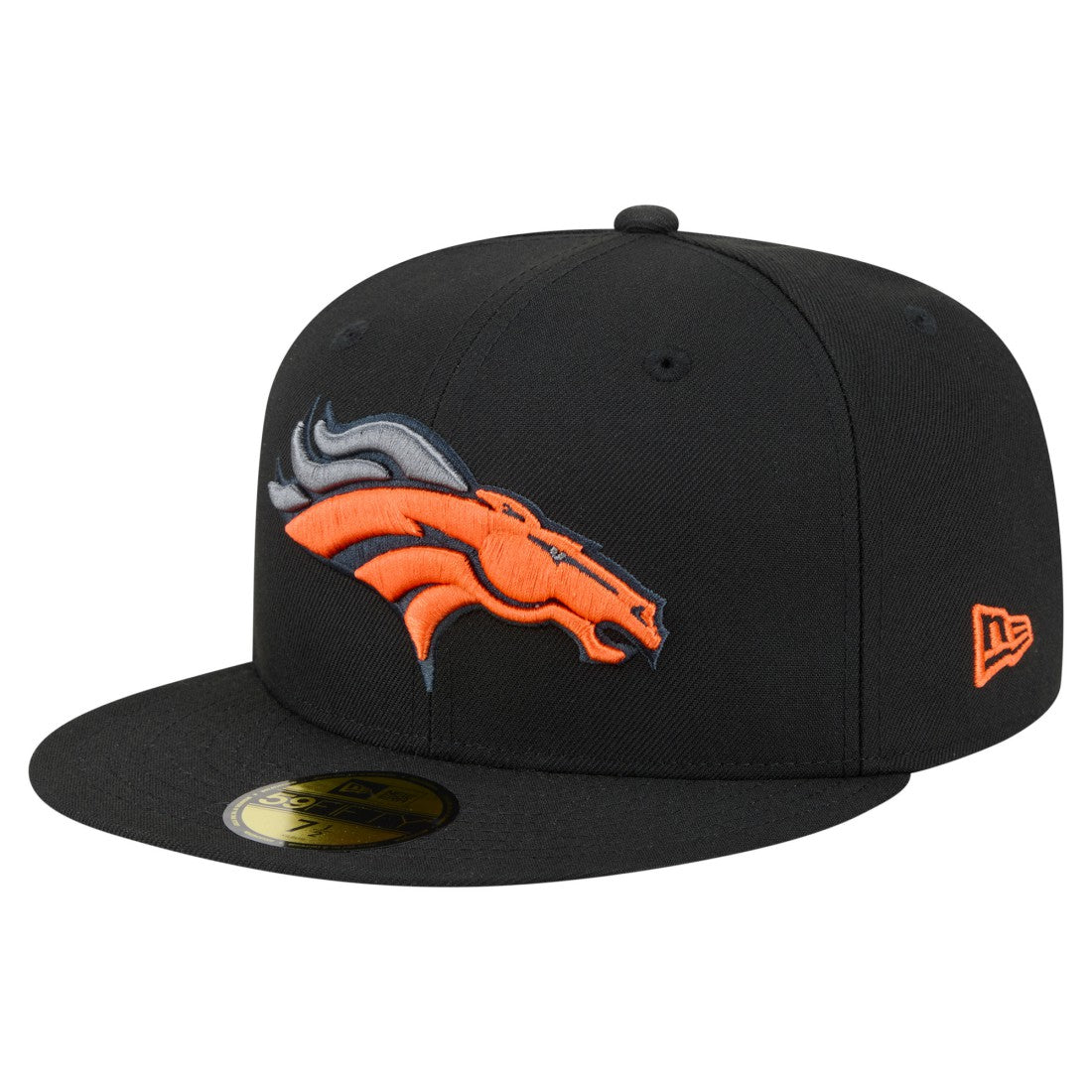 Denver Broncos New Era Color Pop 59FIFTY Fitted Hat - Black Hats
