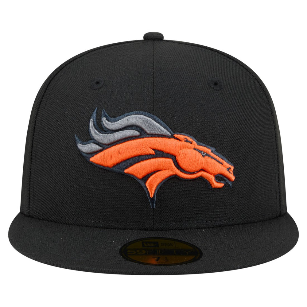 Denver Broncos New Era Color Pop 59FIFTY Fitted Hat - Black Hats