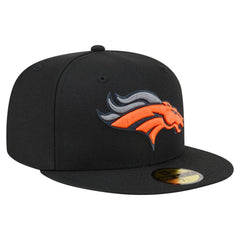 Denver Broncos New Era Color Pop 59FIFTY Fitted Hat - Black Hats