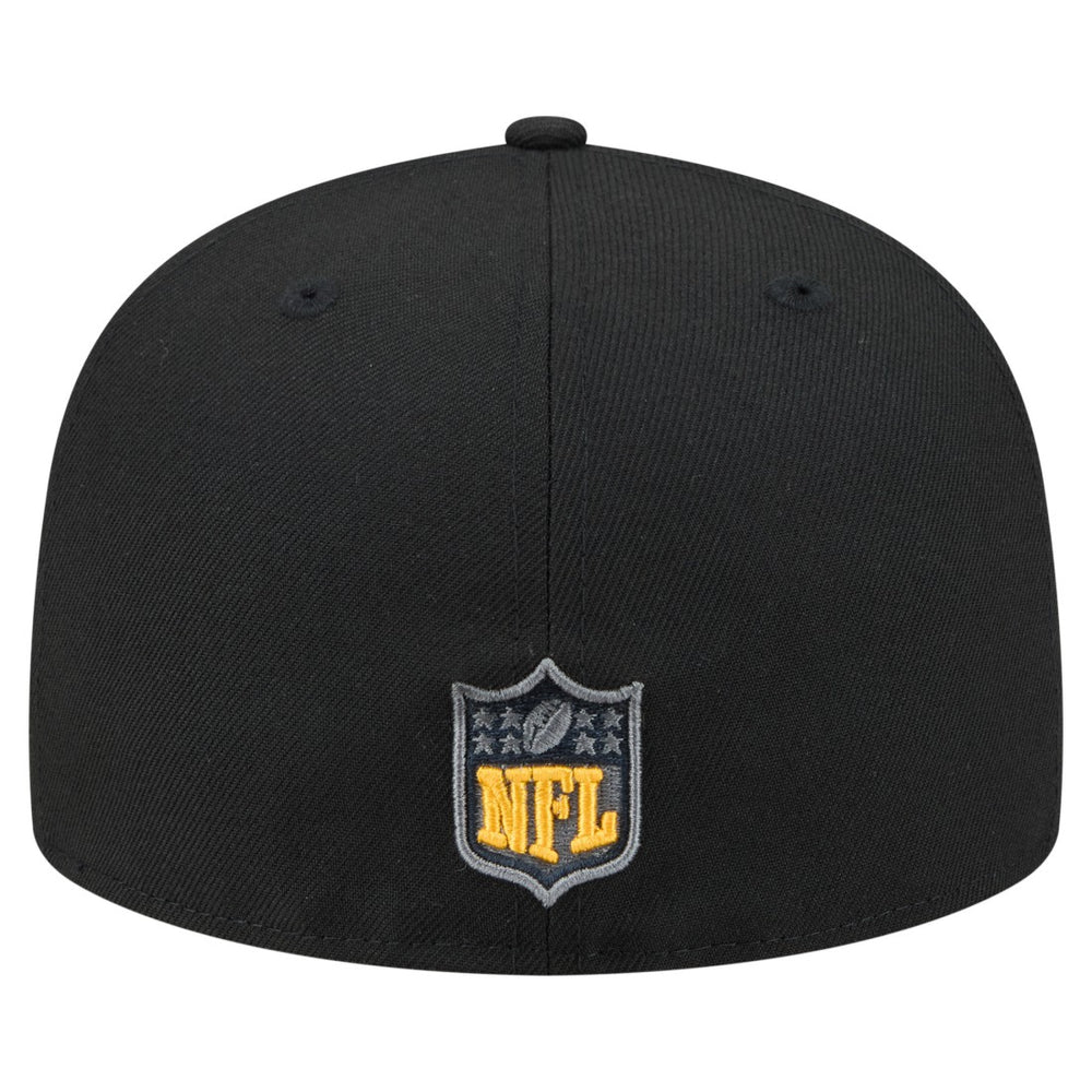 Green Bay Packers New Era Color Pop 59FIFTY Fitted Hat - Black Hats