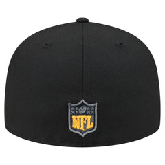 Green Bay Packers New Era Color Pop 59FIFTY Fitted Hat - Black Hats