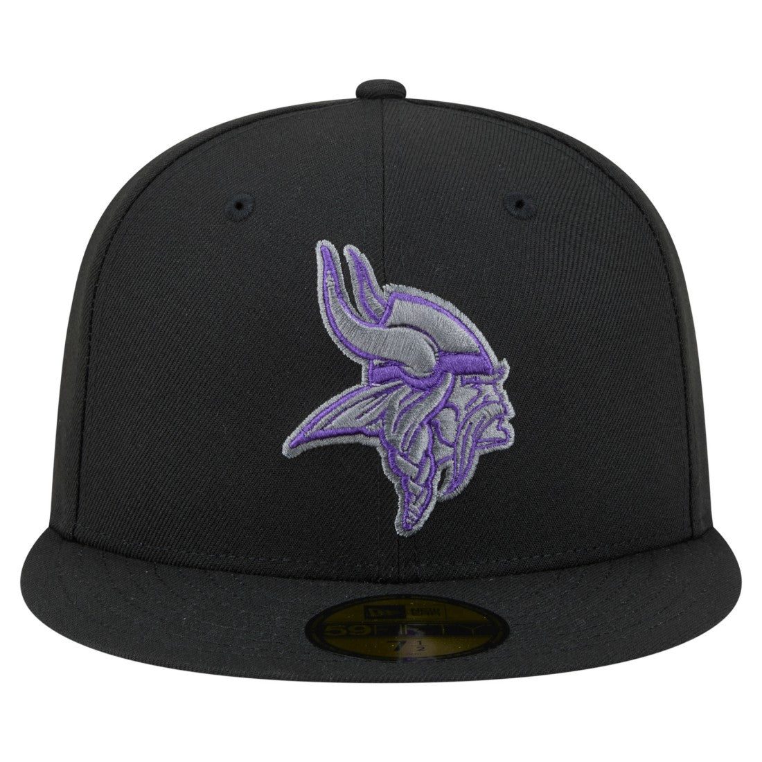 Minnesota Vikings New Era Color Pop 59FIFTY Fitted Hat - Black Hats
