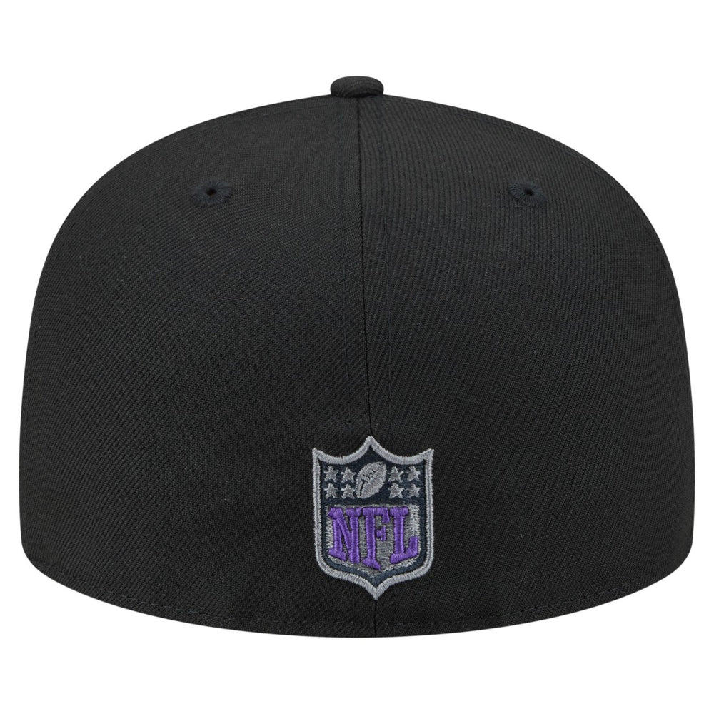 Minnesota Vikings New Era Color Pop 59FIFTY Fitted Hat - Black Hats