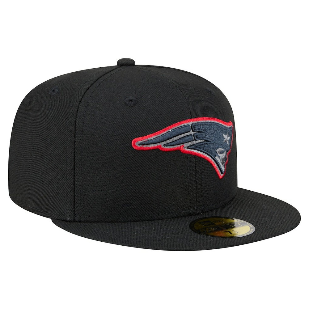New England Patriots New Era Color Pop 59FIFTY Fitted Hat - Black Hats