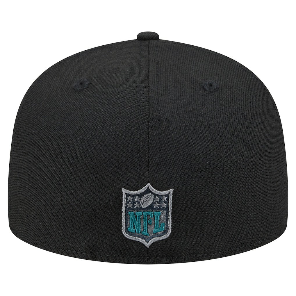 Philadelphia Eagles New Era Color Pop 59FIFTY Fitted Hat - Black Hats