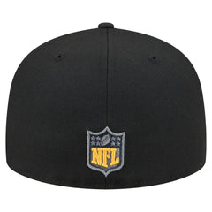 Pittsburgh Steelers New Era Color Pop 59FIFTY Fitted Hat - Black Hats