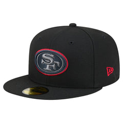 San Francisco 49ers New Era Color Pop 59FIFTY Fitted Hat - Black Hats