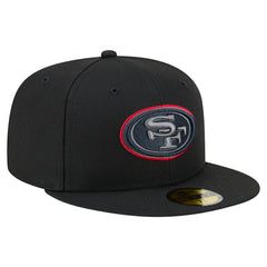 San Francisco 49ers New Era Color Pop 59FIFTY Fitted Hat - Black Hats