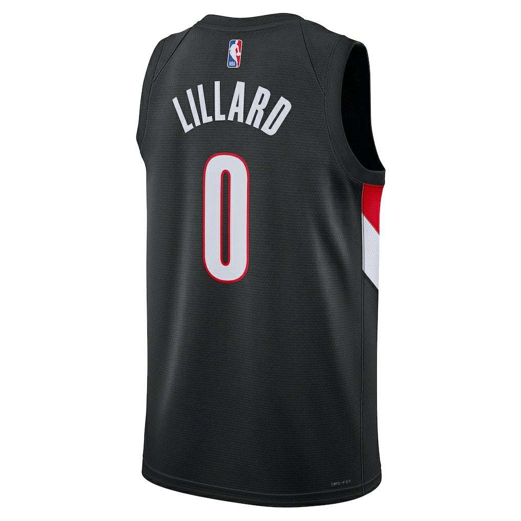 Damian Lillard Portland Trail Blazers Unisex Swingman Player Jersey Icon Editi- Black - Nike
