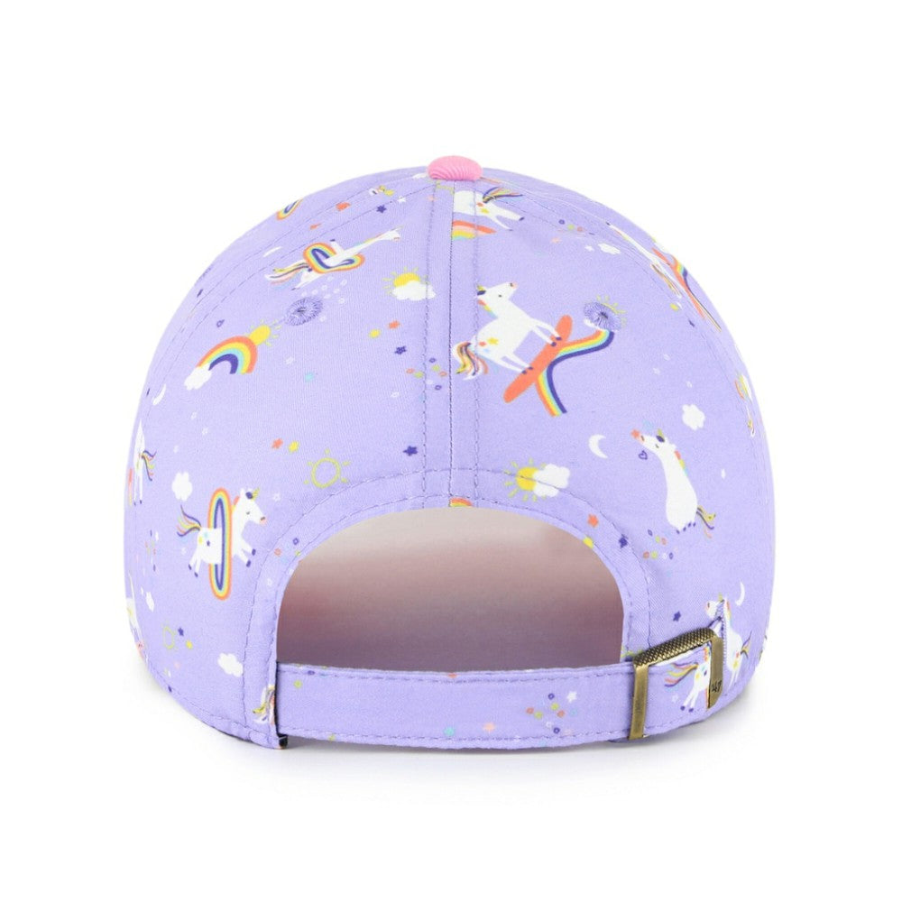 Colorado Rockies '47 Girls Youth Unicorn Clean Up Adjustable Hat - Lavender Hats