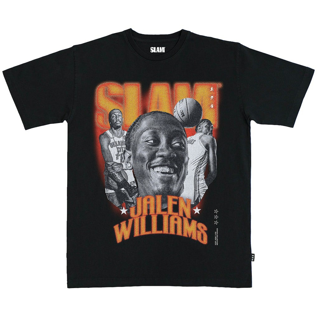 Jalen Williams Oklahoma City Thunder SLAM Unisex Slam Remix Heavyweight T-Shirt Black