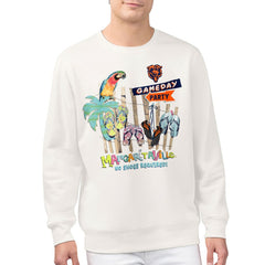 Chicago Bears Margaritaville Gameday Party Fleece Sweatshirt - Cream Sweatshirts