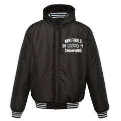 San Antonio Spurs JH Design 2014 NBA Finals Fleece Full-Zip Varsity Jacket Black