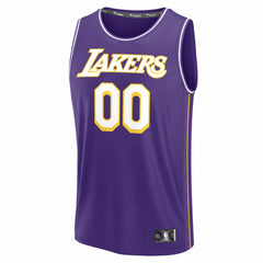 Los Angeles Lakers Fastbreak Custom Jersey Statement Edition Purple - Fanatics
