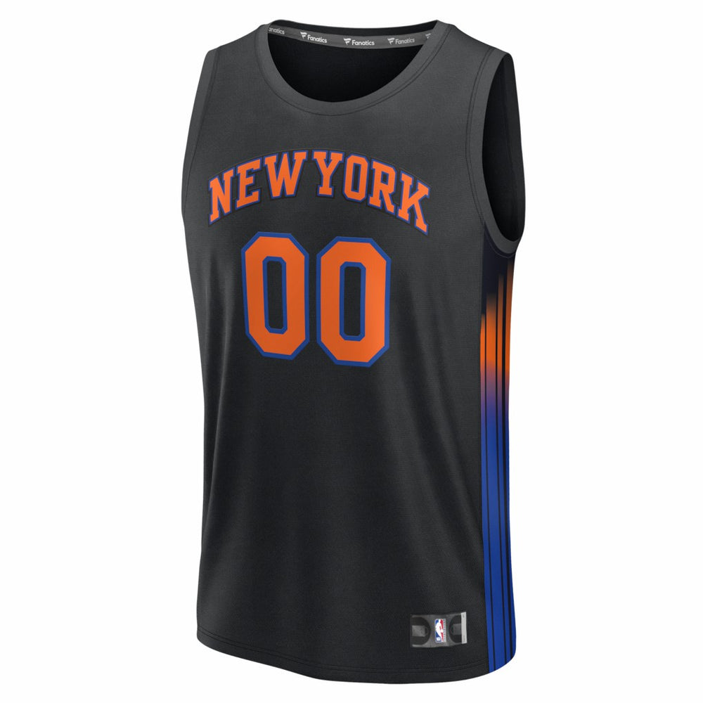 New York Knicks Fastbreak Custom Jersey Statement Edition Black - Fanatics
