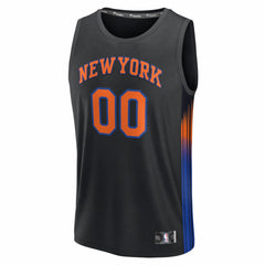 New York Knicks Fastbreak Custom Jersey Statement Edition Black - Fanatics
