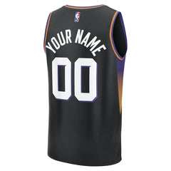 Phoenix Suns Fastbreak Custom Jersey Statement Edition Black - Fanatics
