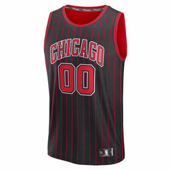 Chicago Bulls Youth Fastbreak Custom Jersey Statement Editi- Black - Fanatics