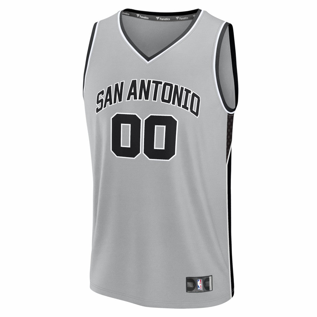 San Antonio Spurs Youth Fastbreak Custom Jersey Statement Edition Silver - Fanatics outlet