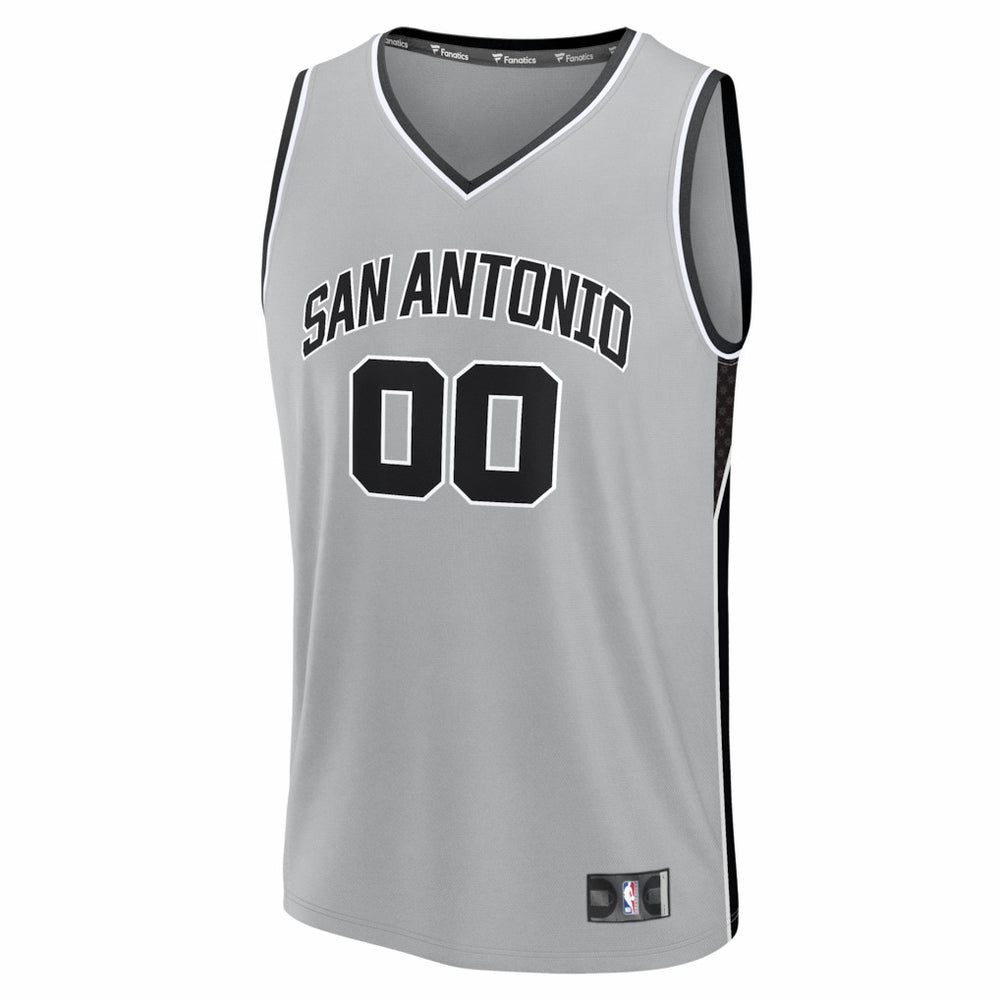 San Antonio Spurs Youth Fastbreak Custom Jersey Statement Edition Silver - Fanatics outlet