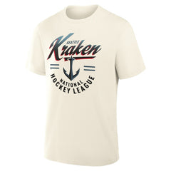 Seattle Kraken Fanatics Male Legacy T-Shirt - Cream | US 203497453