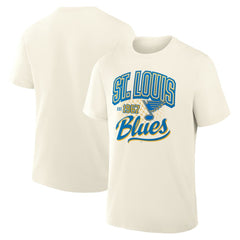 St. Louis Blues Fanatics Male Legacy T-Shirt - Cream | US 203497455