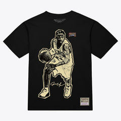 Allen Iverson Philadelphia 76ers Unisex Blockbuster Player Graphic T-Shirt Black - Mitchell & Ness