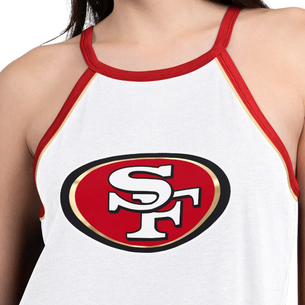San Francisco 49ers G-III 4Her by Carl Banks Women's Redemption Win Slub Tank Top - White Tops