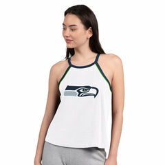 Seattle Seahawks G-III 4Her by Carl Banks Women's Redemption Win Slub Tank Top - White Tops