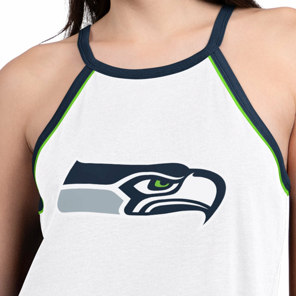 Seattle Seahawks G-III 4Her by Carl Banks Women's Redemption Win Slub Tank Top - White Tops