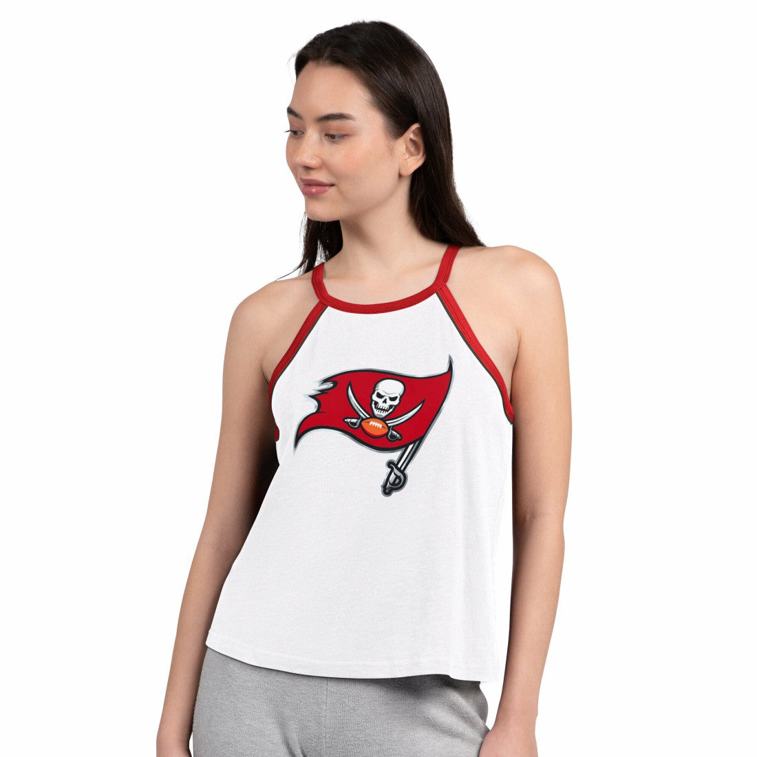 Tampa Bay Buccaneers G-III 4Her by Carl Banks Women's Redemption Win Slub Tank Top - White Tops