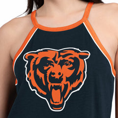 Chicago Bears G-III 4Her by Carl Banks Women's Redemption Win Slub Tank Top - Navy Tops